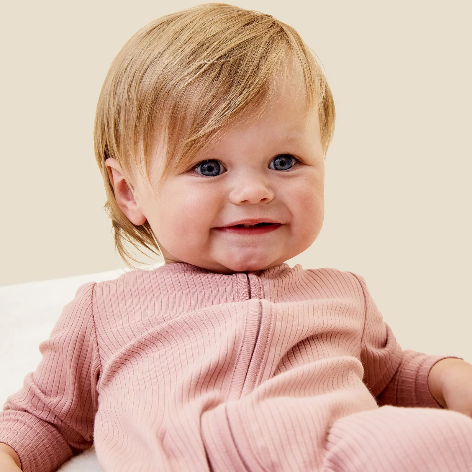 Ribbed Clever Zip Sleepsuit