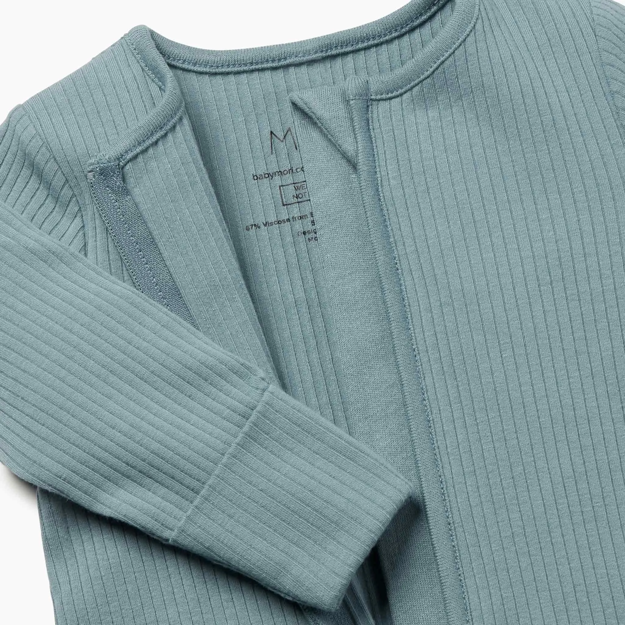 Ribbed Clever Zip Sleepsuit