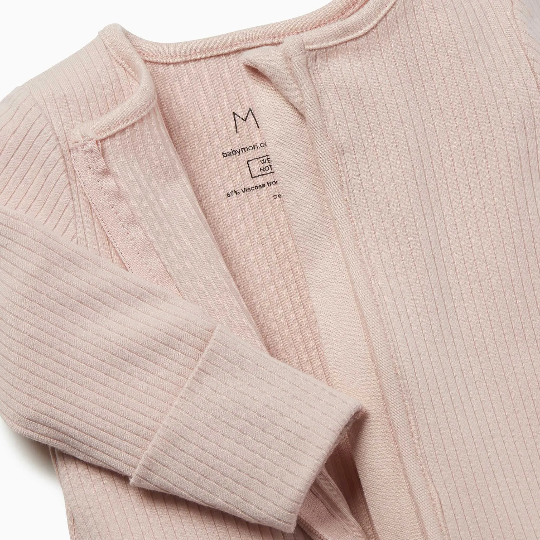 Ribbed Clever Zip Sleepsuit