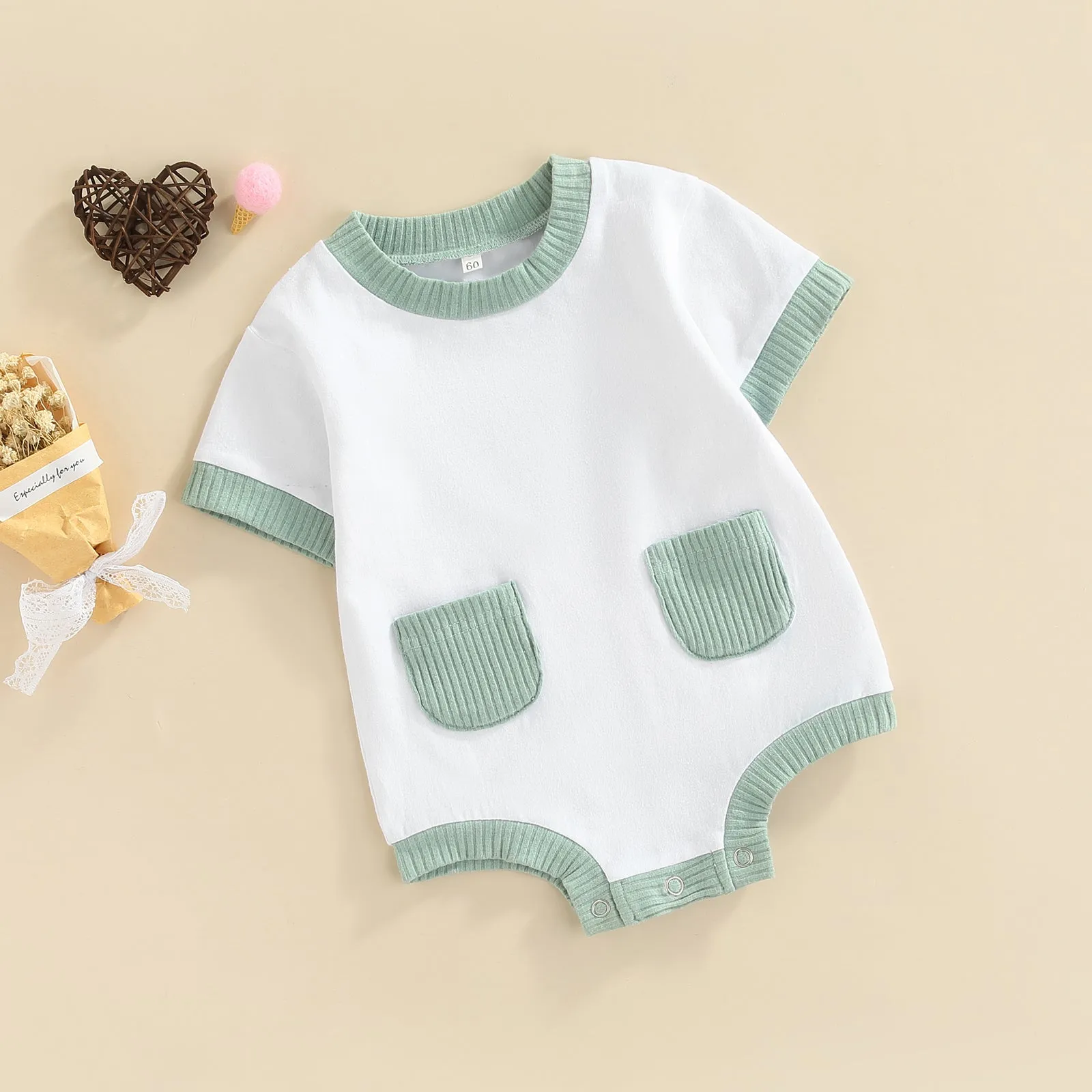 Ribbed Patchwork Jumper 0-12M