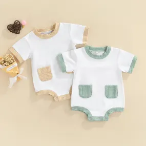 Ribbed Patchwork Jumper 0-12M