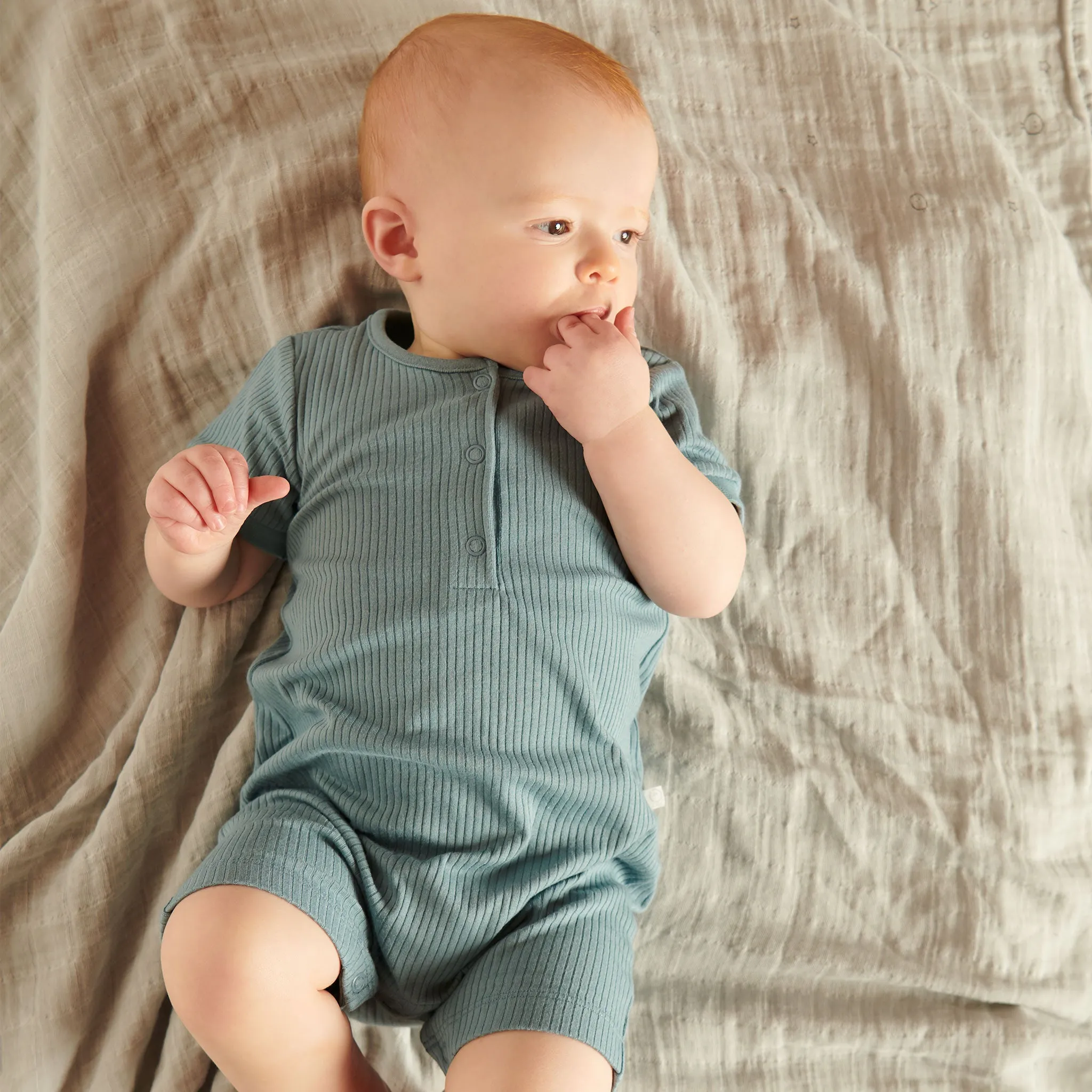 Ribbed Summer Sleepsuit