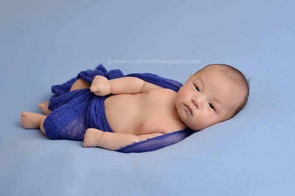 Royal Blue Cheesecloth Baby Wrap Cheese Cloth