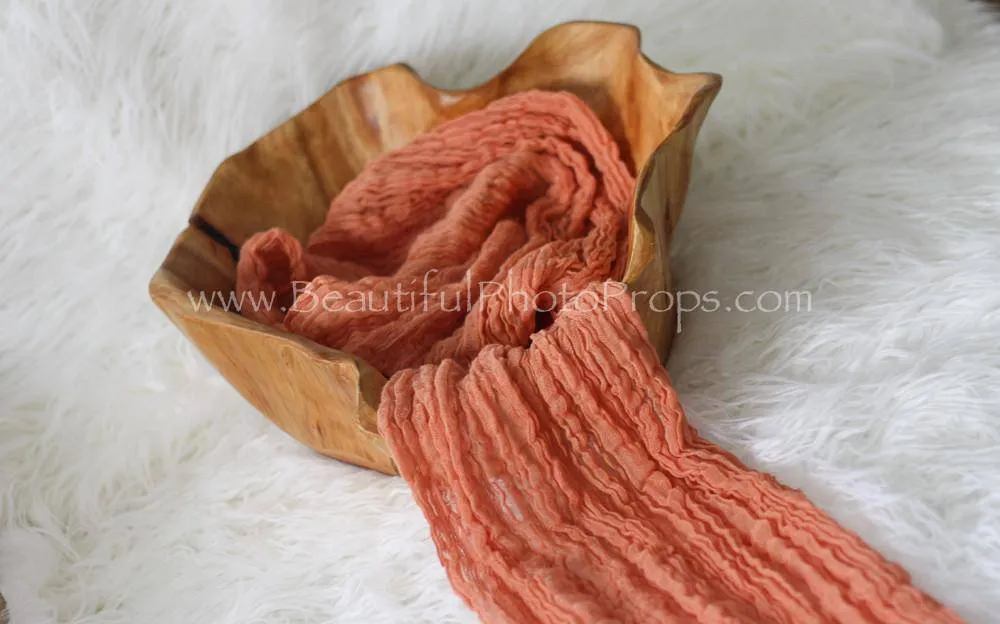 Salmon Cheesecloth Baby Wrap Cheese Cloth