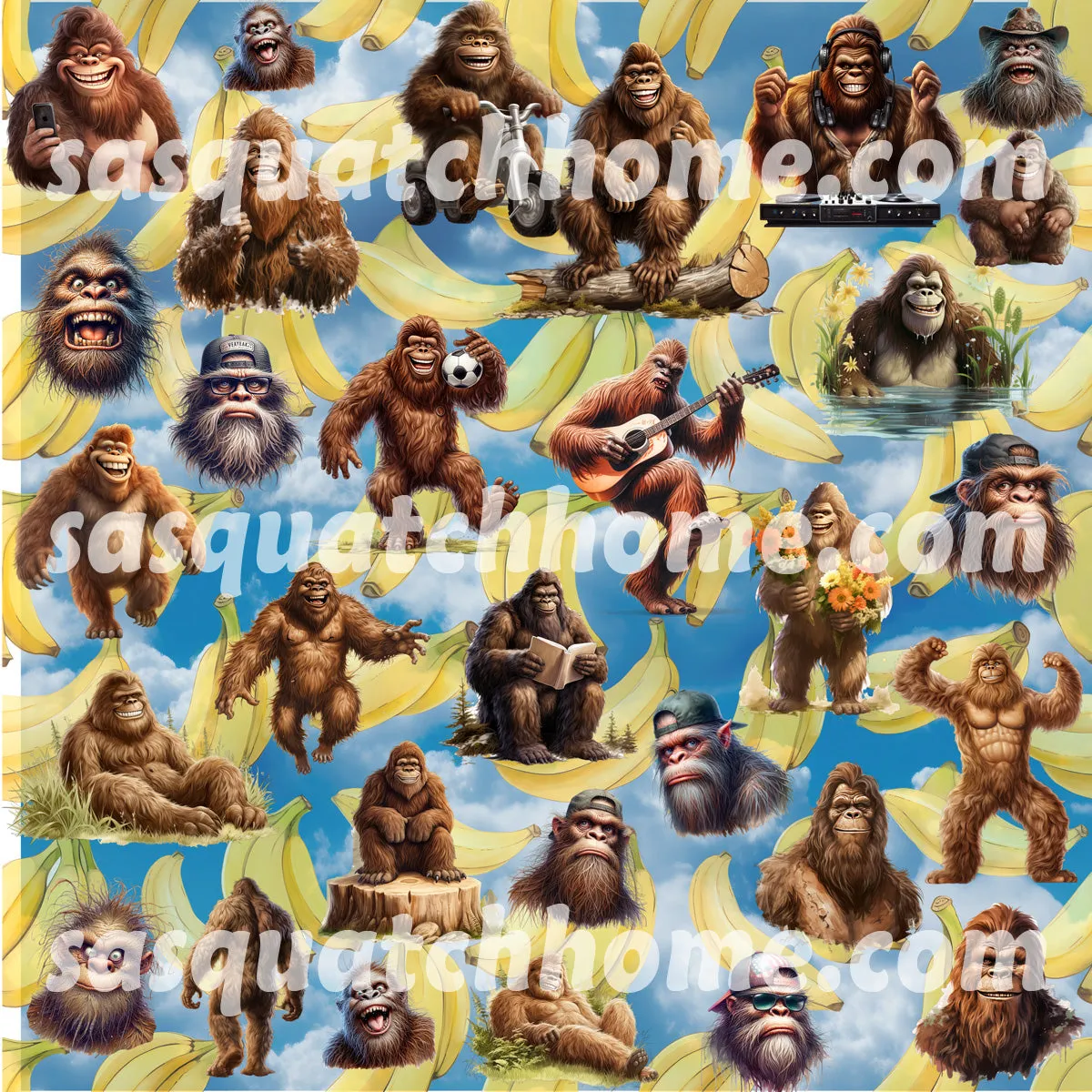 Sasquatch Bigfoot 19 DESIGNS Long Sleeved Baby Onesies