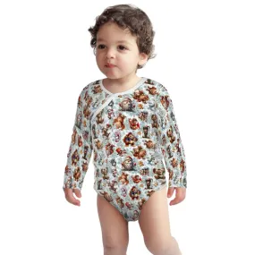 Sasquatch Bigfoot 19 DESIGNS Long Sleeved Baby Onesies