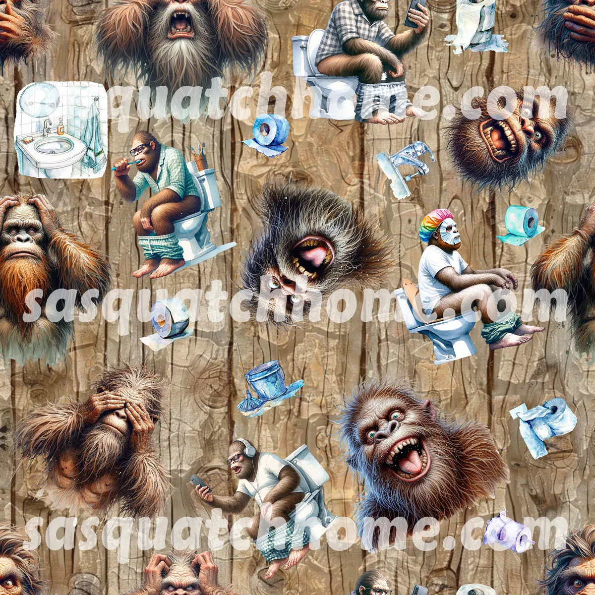 Sasquatch Bigfoot 19 DESIGNS Long Sleeved Baby Onesies