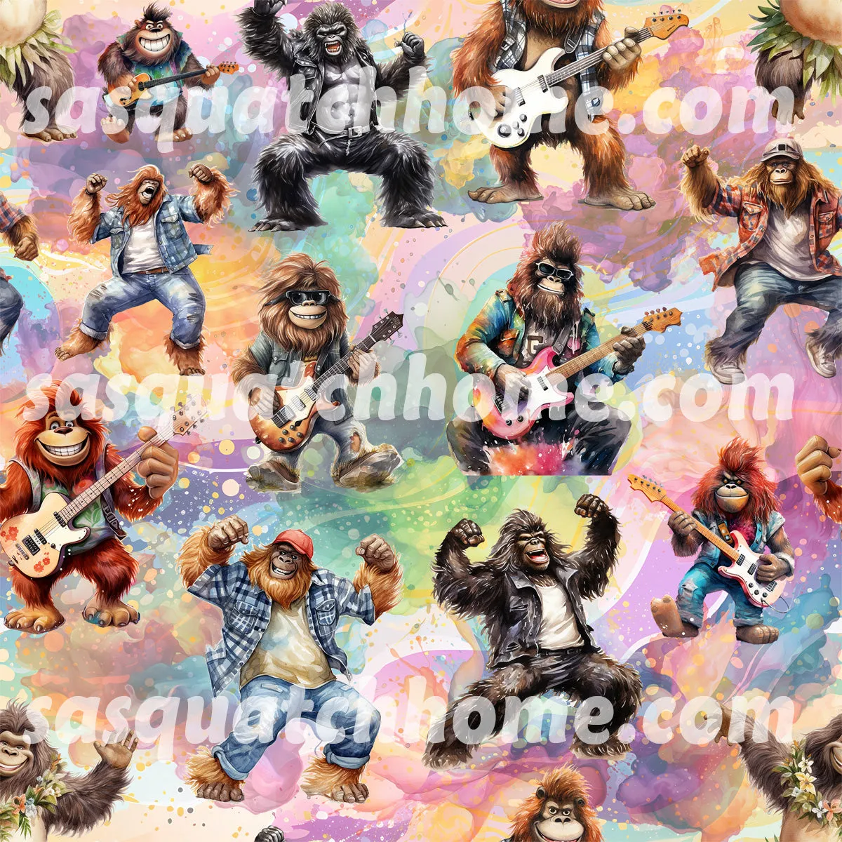 Sasquatch Bigfoot 19 DESIGNS Long Sleeved Baby Onesies
