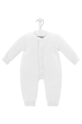 Scallop Edge Knitted Onesie