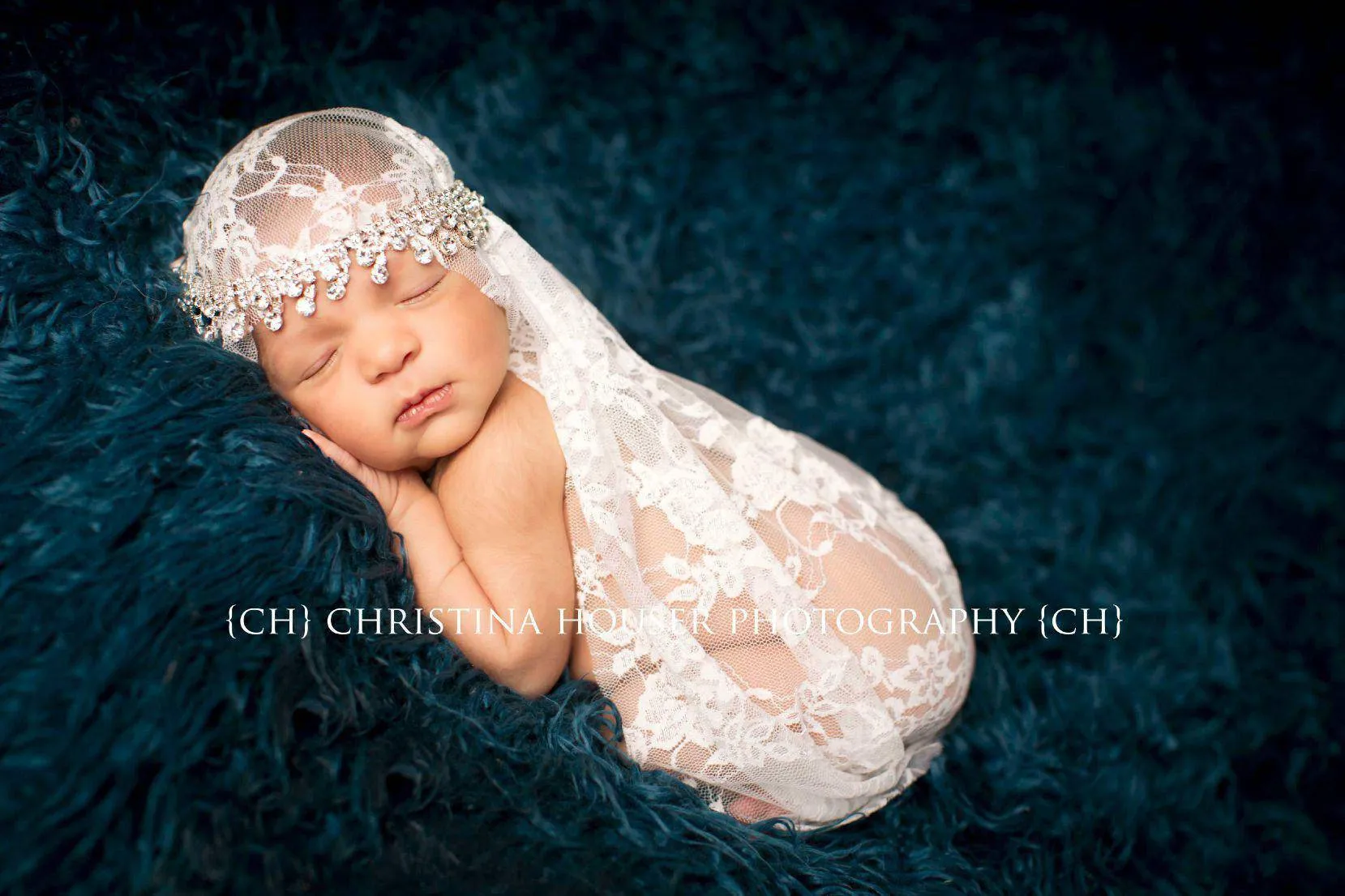 SET White Lace and Cheesecloth Baby Wraps Cheese Cloth