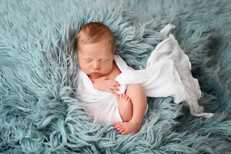 SET White Lace and Cheesecloth Baby Wraps Cheese Cloth
