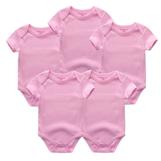 Short Sleeve Cotton O-Neck 0-12M Boys&Girls Rompers