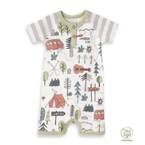 Summer Camp Henley Shortie Romper
