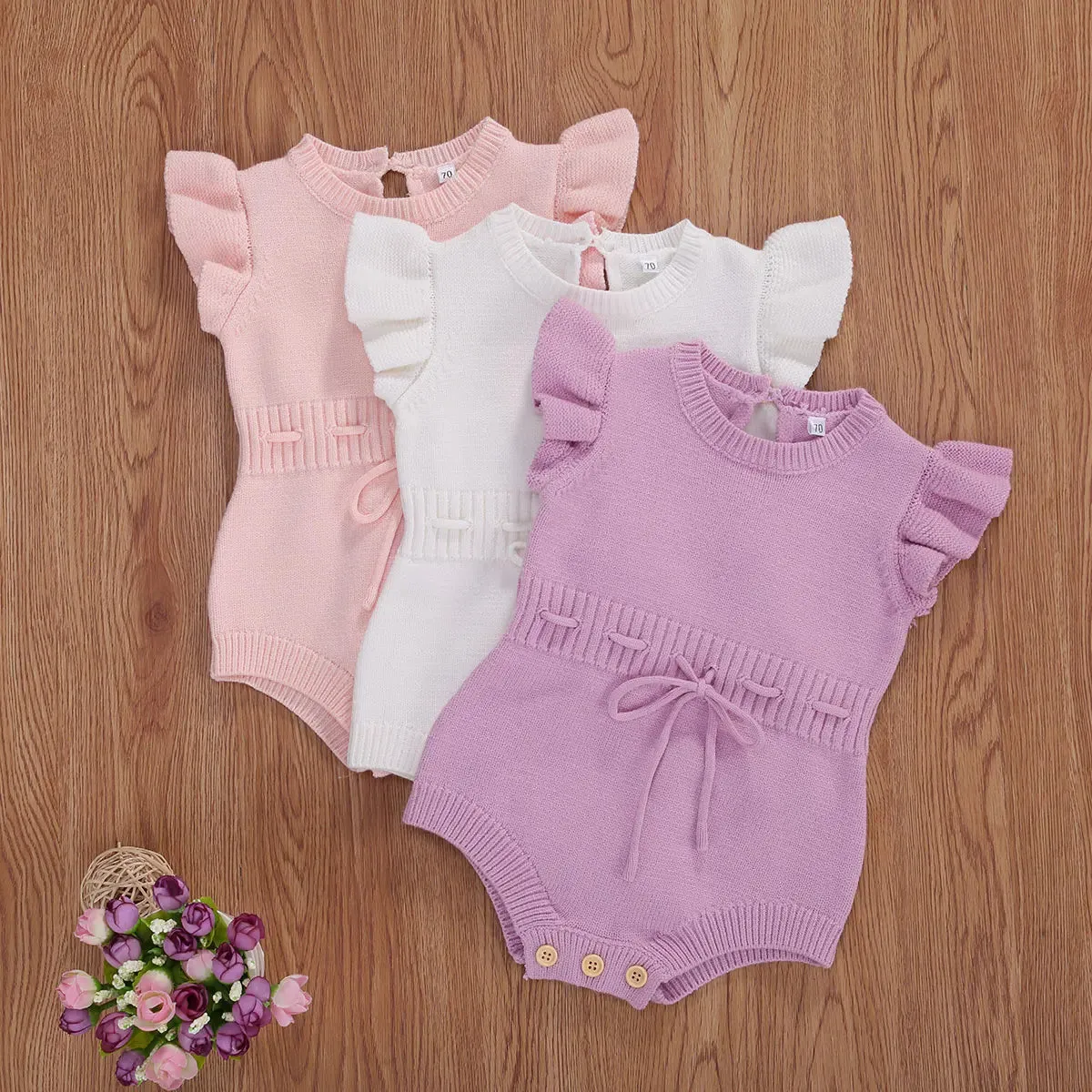 Summer Newborn Baby Girls Rompers Jumpsuits