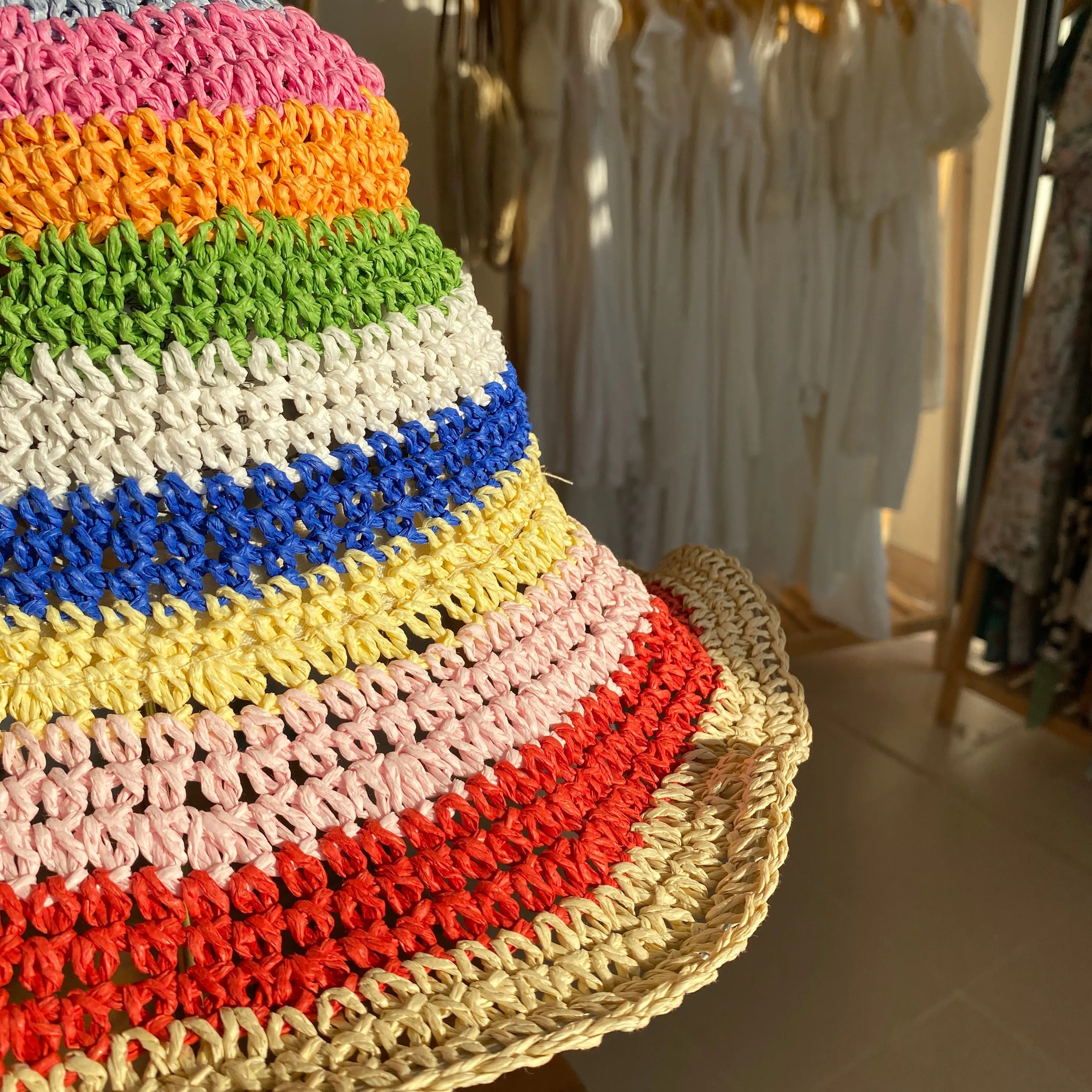 Summer Straw Hats | Colorful Bright