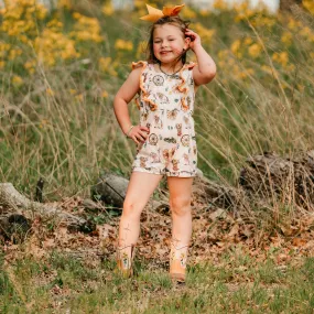 Sunflower Shorts Romper Toddler (2T-5T)