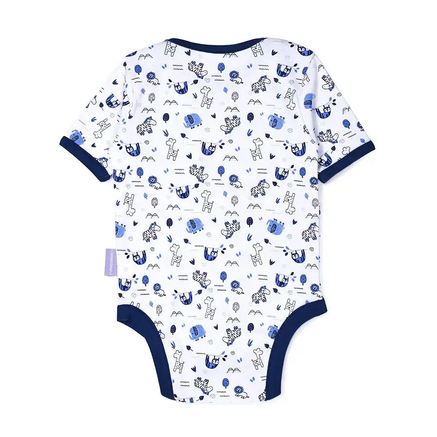 Tiny Tog Knitted Baby Boy Romper - Safari