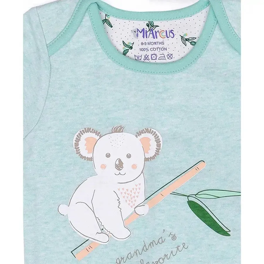 Tiny Tog Knitted Unisex Romper - Koala (Pack of 3)