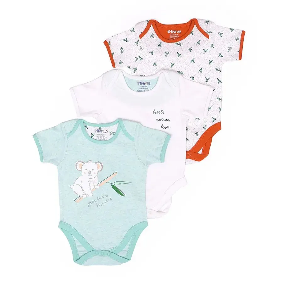 Tiny Tog Knitted Unisex Romper - Koala (Pack of 3)