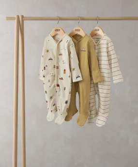 Transport Sleepsuits (Set of 3)