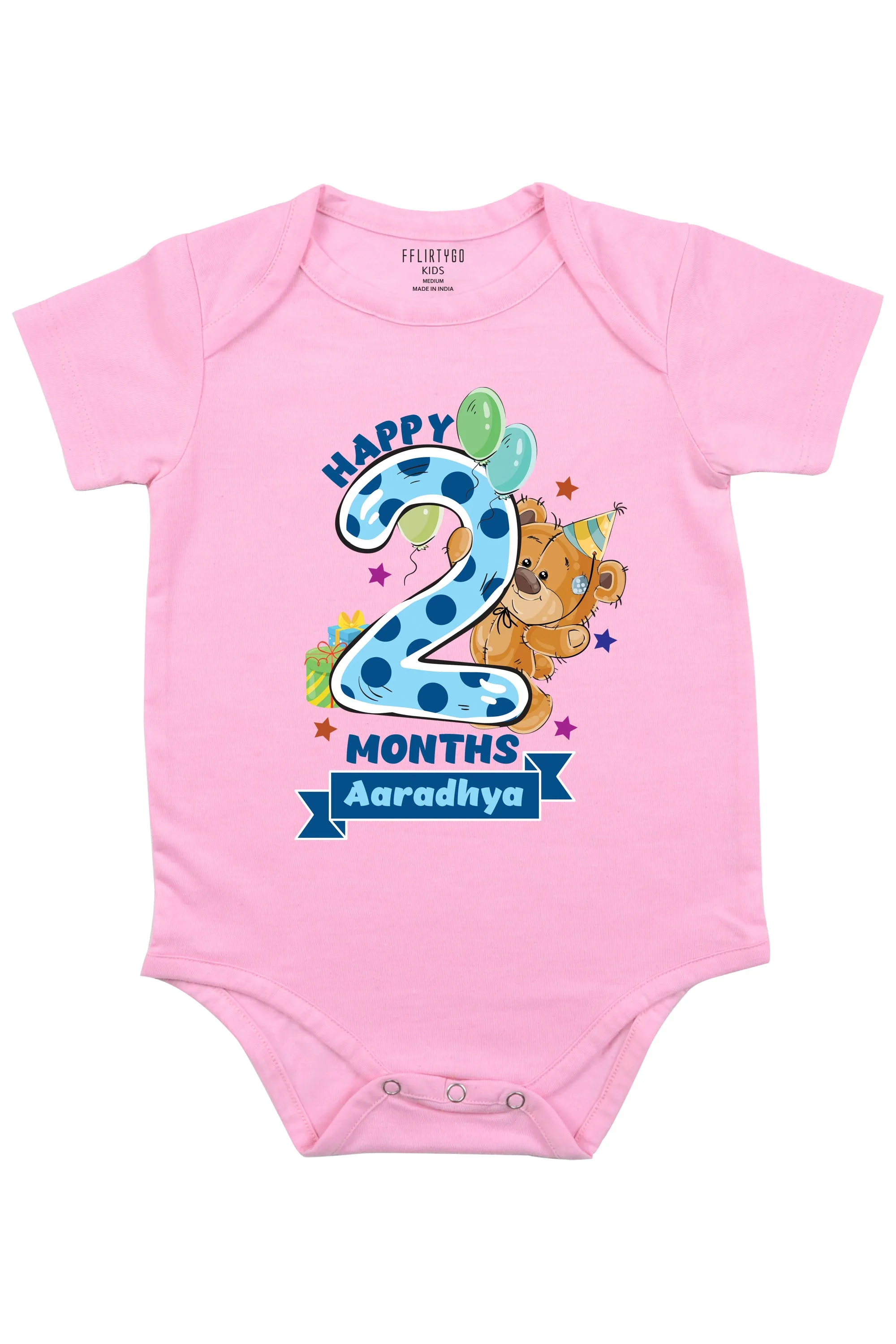 Two Months Milestone Baby Romper | Onesies w/ Custom Name