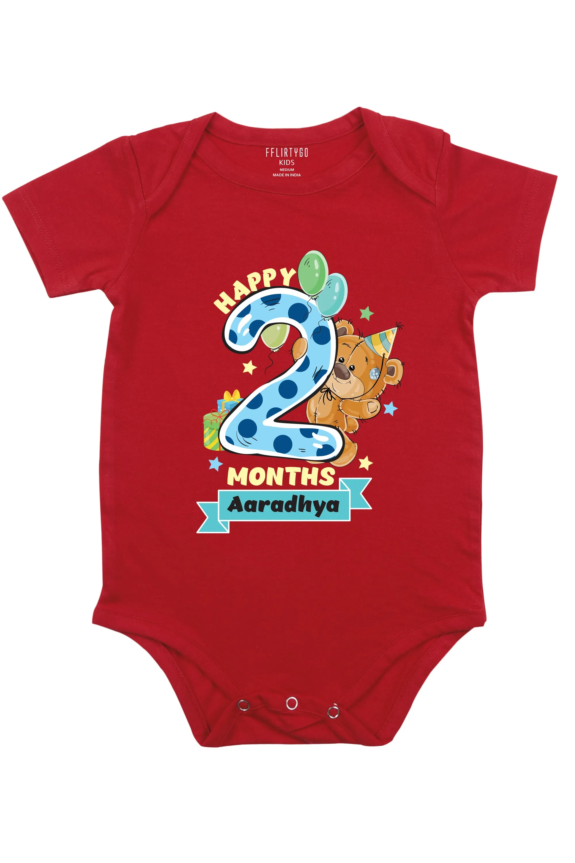 Two Months Milestone Baby Romper | Onesies w/ Custom Name