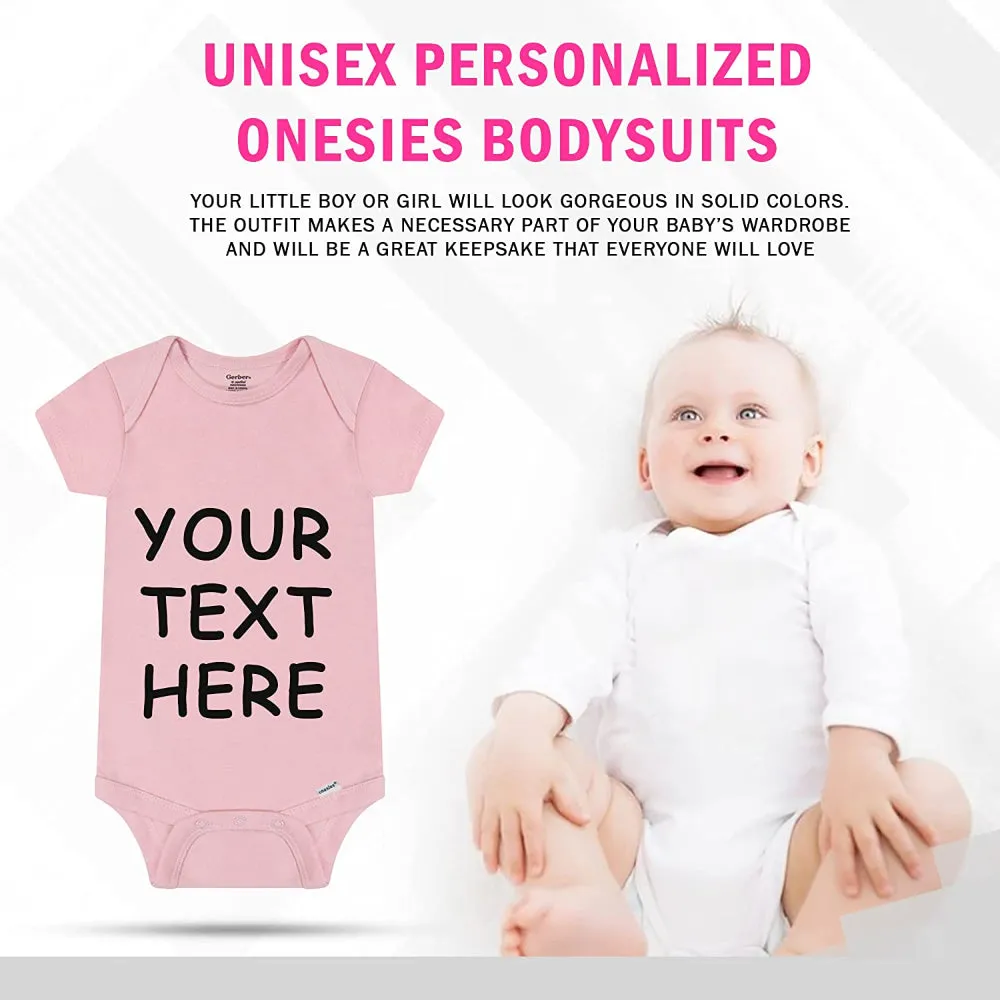 Unisex Custom Baby Onesies - Baby Romper with your Baby Name