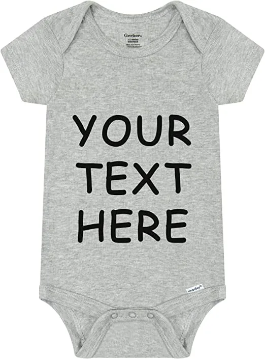 Unisex Custom Baby Onesies - Baby Romper with your Baby Name