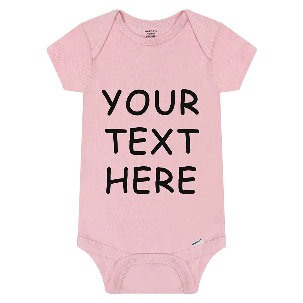 Unisex Custom Baby Onesies - Baby Romper with your Baby Name