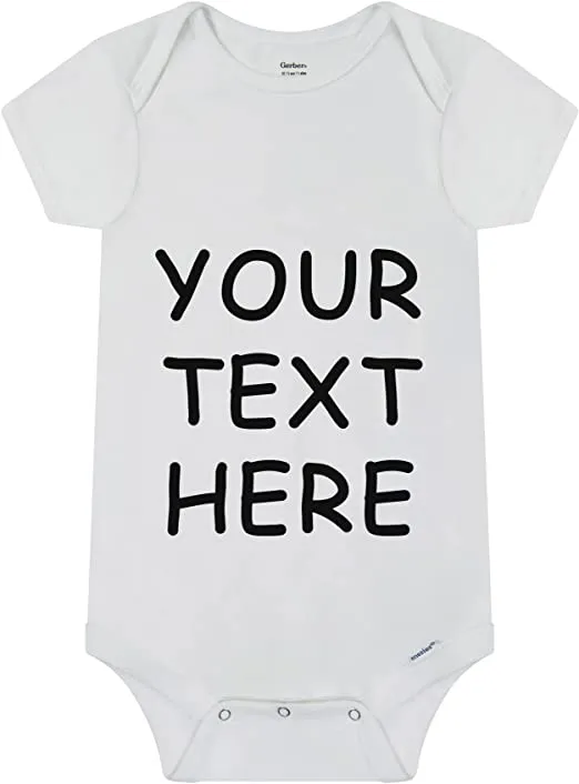 Unisex Custom Baby Onesies - Baby Romper with your Baby Name