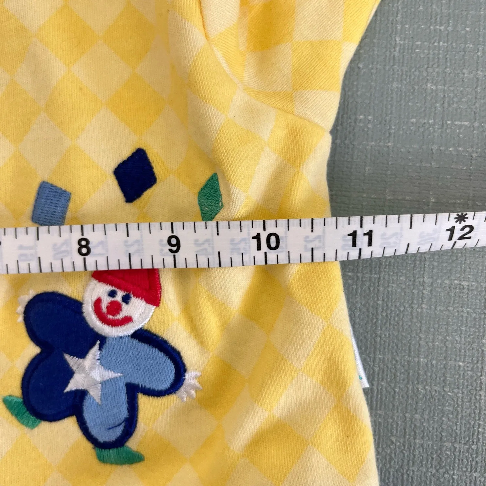 Vintage Gymboree Juggling Clowns Snap Up Jacket Layette/Newborn NWT