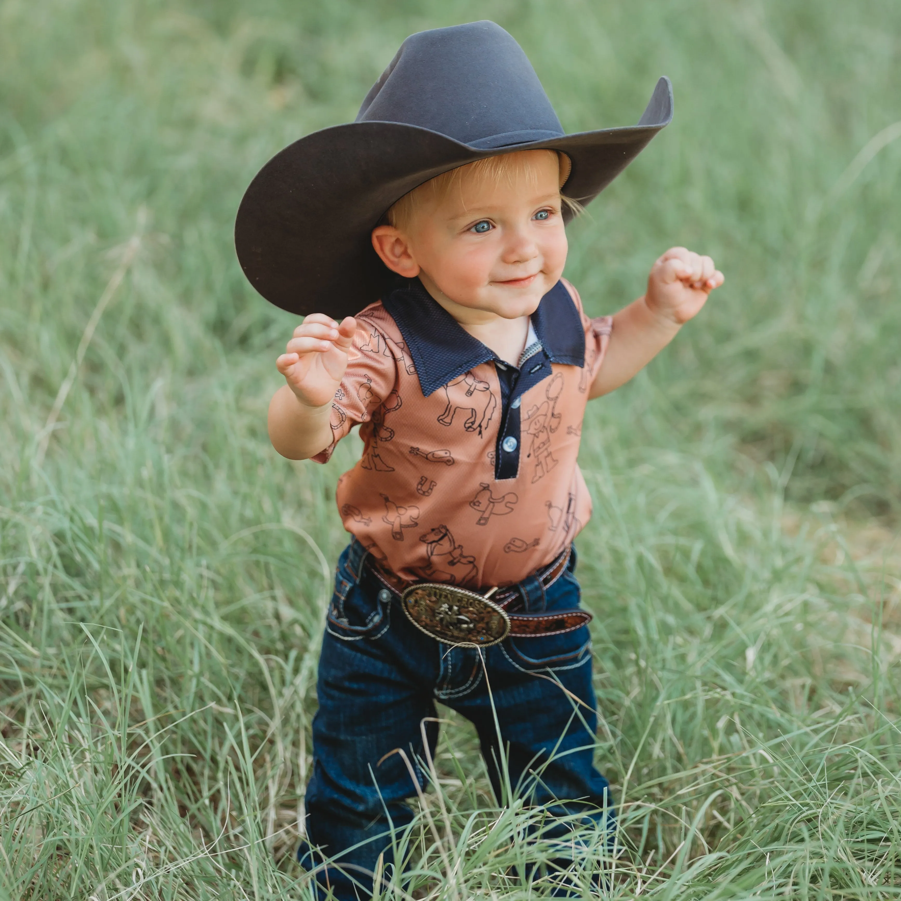 YEEHAW Boys Print Onesie Baby (0-18M)
