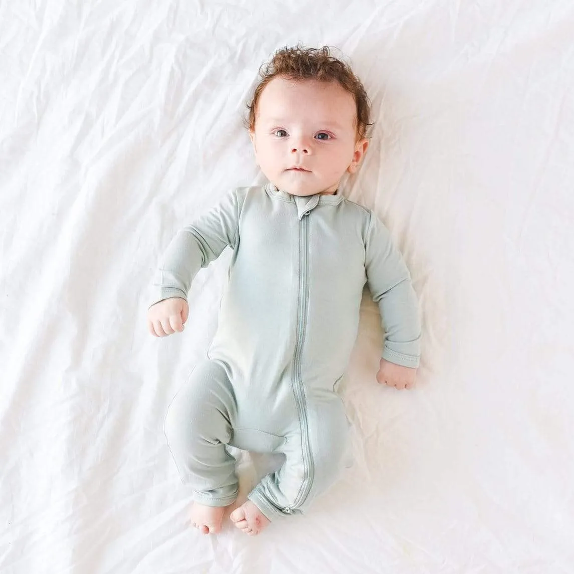 Zippered Romper - Sage by Kyte Baby